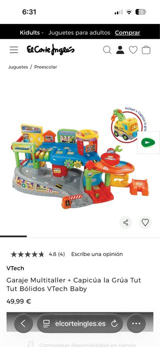 Garaje Multitaller + Capicúa la Grúa Tut Tut Bólid