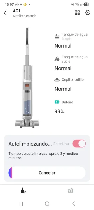 Ultenic ac1 aspiradora y fregona