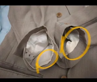 Americana marrón grisáceo de Ted Lapidus.