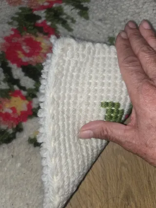 2 tappeti piedi di letto in pura lana