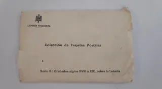 12 Postales Lotería Nacional 1974 Serie B Completa