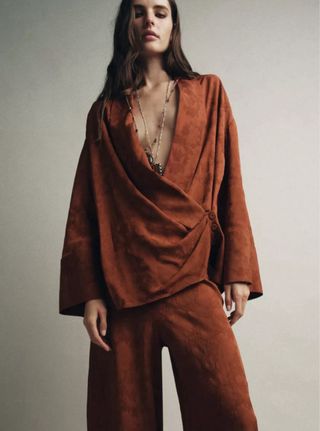 KIMONO JACQUARD ZARA M-L