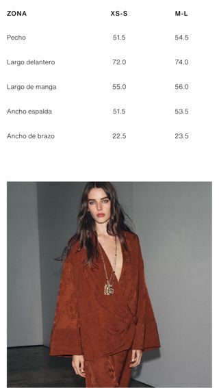 KIMONO JACQUARD ZARA M-L