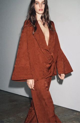 KIMONO JACQUARD ZARA M-L