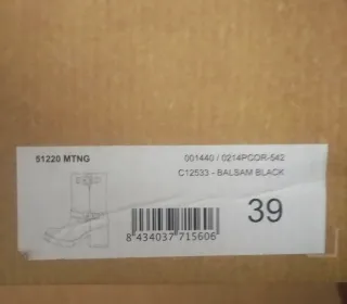 Botas Mustang Estilo Motero Negras Talla 39