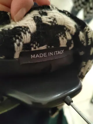 Giacca a tre quarti fantasia pied-de-poule