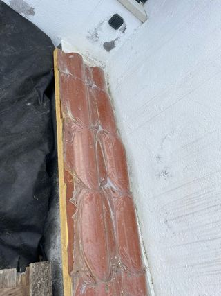 Trozo panel sándwich coppo rojo 31x139