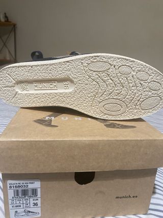 Scarpe Munich Blu/Beige Tg 36