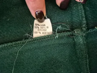 Mantella in lana verde