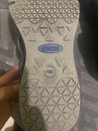 Zapatillas Sparco Seguridad Negras y Azules