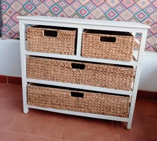 Mueble de Almacenamiento con Cestas