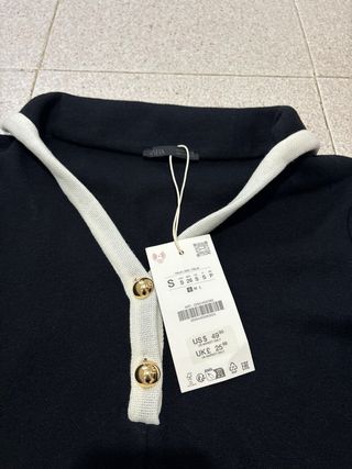 Vestido Zara Negro Talla S