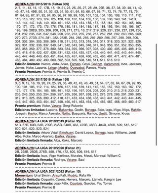 Cambio Cromos Adrenalyn XL LaLiga Varios Años