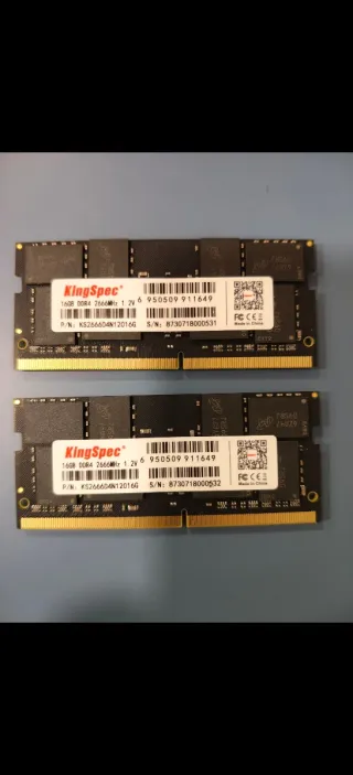 32 GB RAM DDR4 (2×16 GB) SODIMM KingSpec – Dual Ch