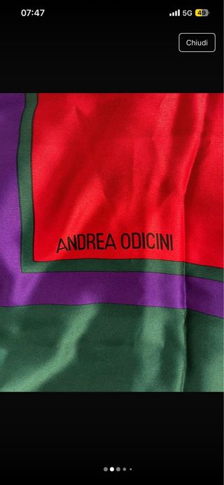 Carré in seta Andrea Odicini