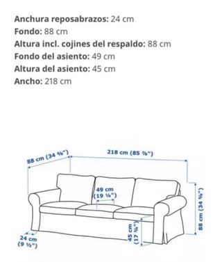 Sofá Ikea 3 plazas beige