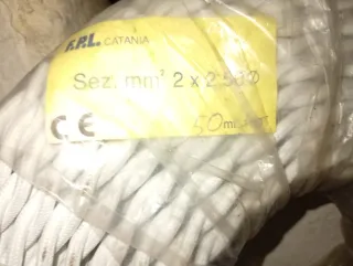 Matassa cavo elettrico treccia