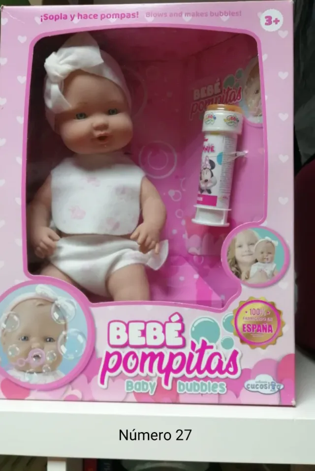 Boneca Bebê Pomponitas com Bolhas