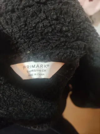 Abrigo borrego negro