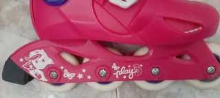 Patines en línea Oxelo rosa morado T.30-32 - 10 €