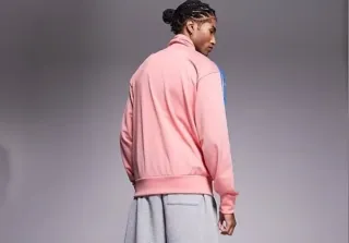 M/LChaqueta Adidas Firebird Rosa Azul Unisex