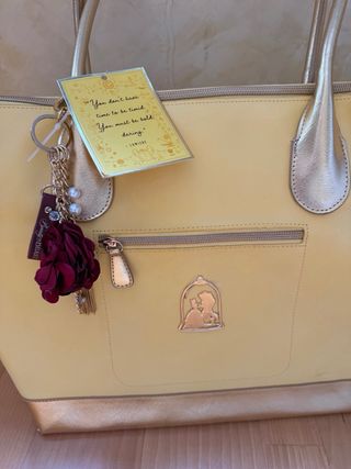 Bolso Disney La Bella y la Bestia Amarillo Dorado