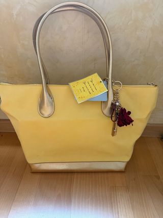 Bolso Disney La Bella y la Bestia Amarillo Dorado