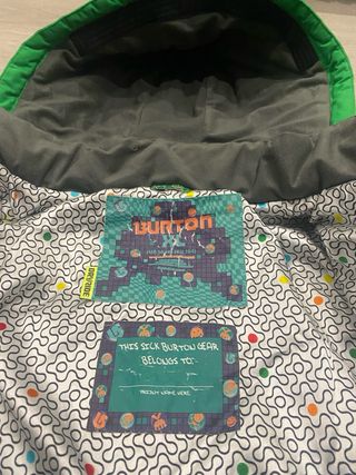 Chaqueta verde Burton junior talla 13/14 años