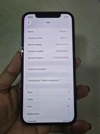 iPhone 12 Pro 512GB Blu/Argento