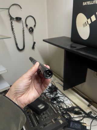 Micrófono analógico negro