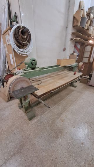 Lijadora de disco y banda industrial