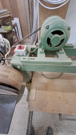 Lijadora de disco y banda industrial