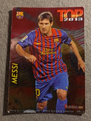 2 Tarjetas Liga Temporada 2013 Messi Mundicromo