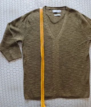 Jersey punto fino mujer verde