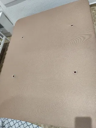 Canapé de tela beige Premium