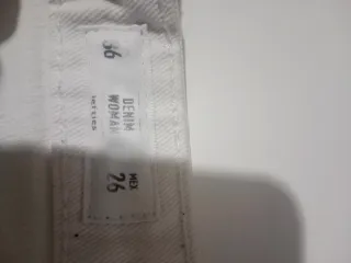 Pantalón corto vaquero blanco Talla S