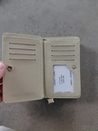 Portafoglio Laura Biagiotti Bianco e Oro