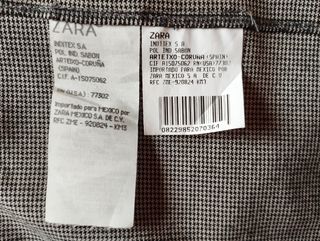 Falda Zara tablas estilo colegial gris