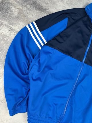 Sudadera Deportiva Adidas Cremallera Azul
