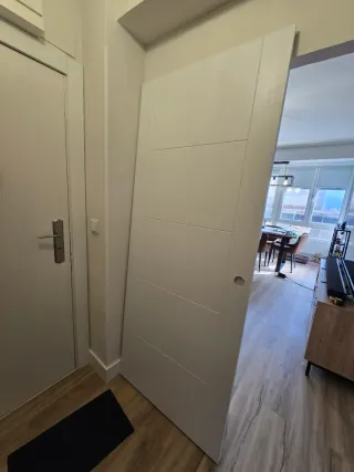 Puerta corredera nueva con riel oculto