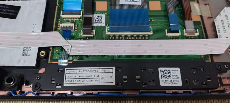 PALMREST + TECLADO para "Dell Latitude 5470" afbeelding 8
