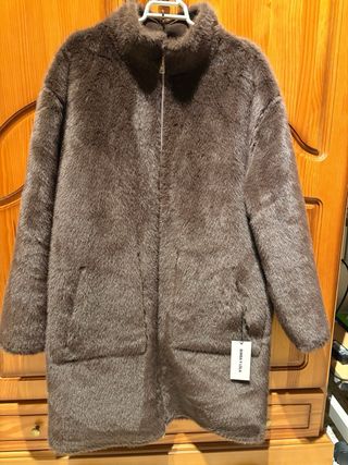 Abrigo reversible pelo marrón oscuro Bimba y Lola