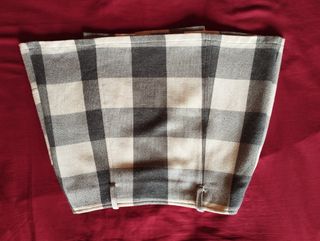 Falda mini cuadros vintage