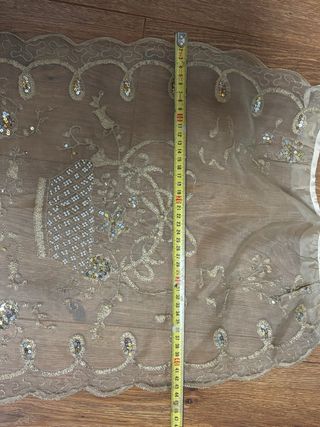 Manteleta y delantal fallera antiguo