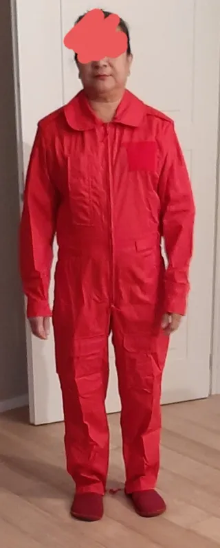 Tuta da lavoro rossa