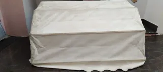 Tenda da sole beige/bianca