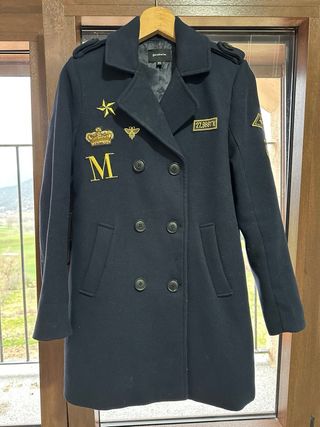 Abrigo Militar Azul Marino Stradivarius