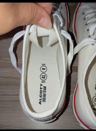 Sneakers Alcott tela bianche n.41