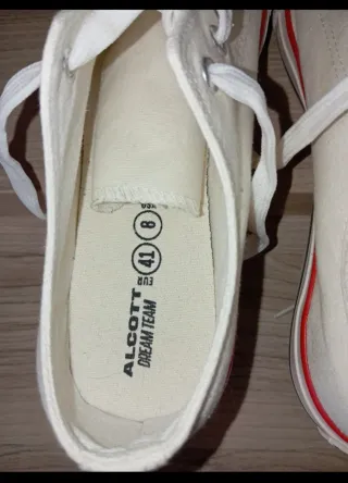 Sneakers Alcott tela bianche n.41