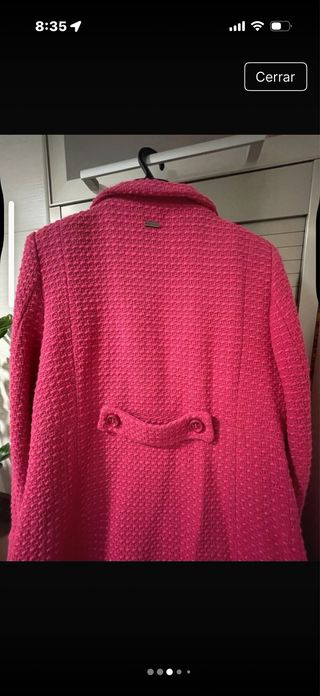Abrigo mujer fucsia